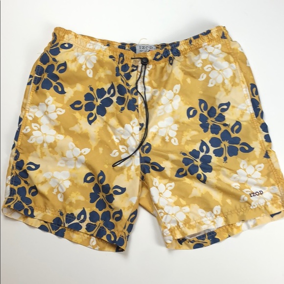 Izod Other - Men’s IZOD Swim Trunks Yellow Size Medium